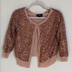 American Eagle Sequin crop sweater